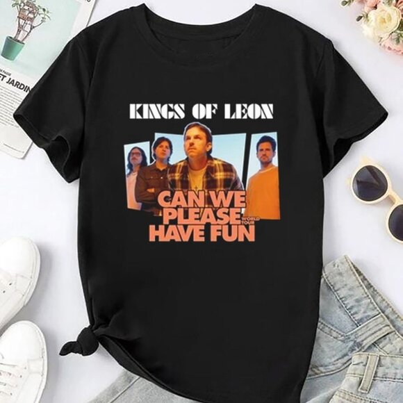 Kings Of Leon Tour 2024 T Shirt Can We Please Have Fun Album Graphic Fan Gift 51 - Picture 1 of 5